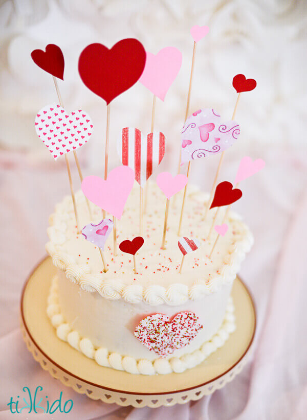 Speedy, Easy, Sprinkle Heart Cake Decoration Tutorial